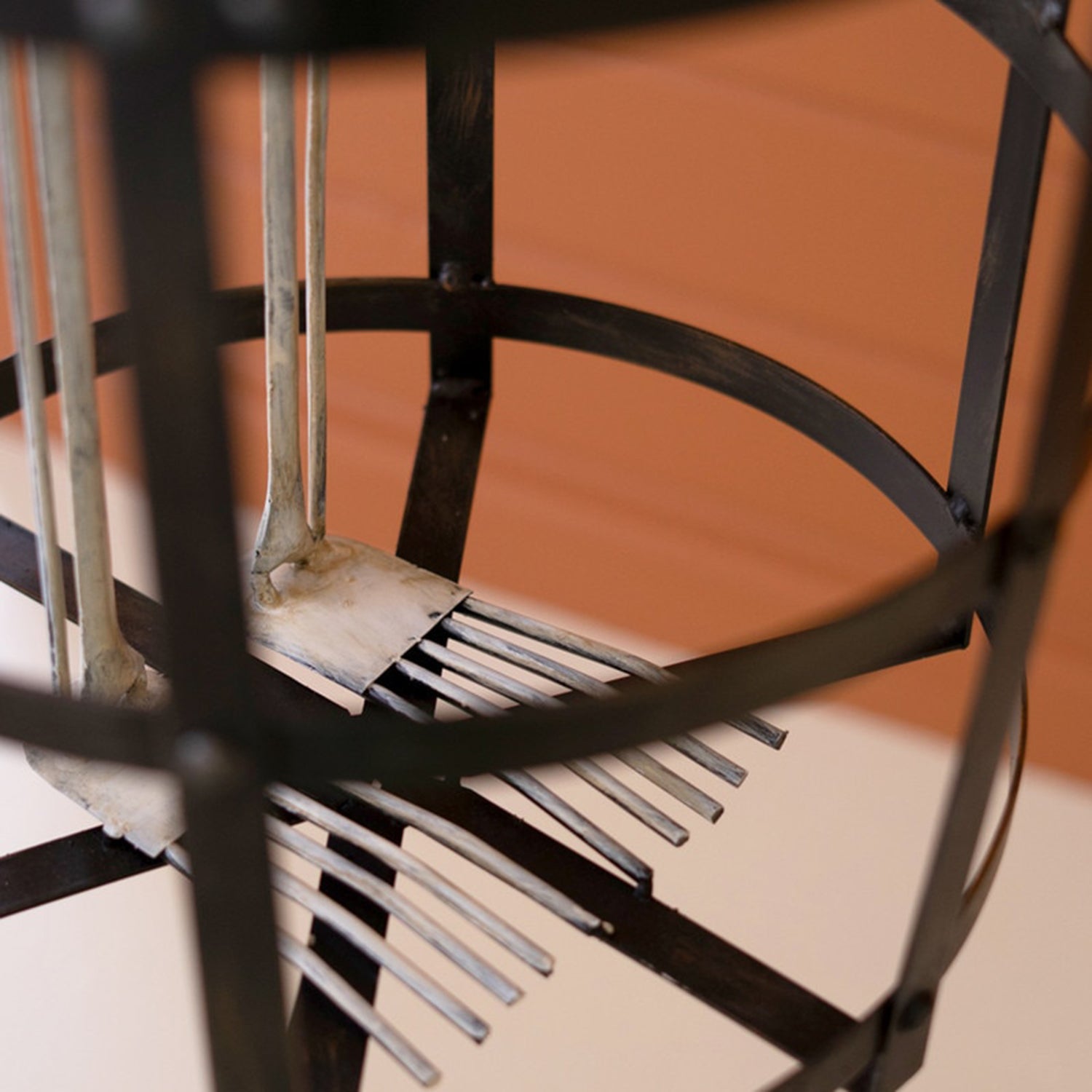 Halloween Skeleton in a Cage