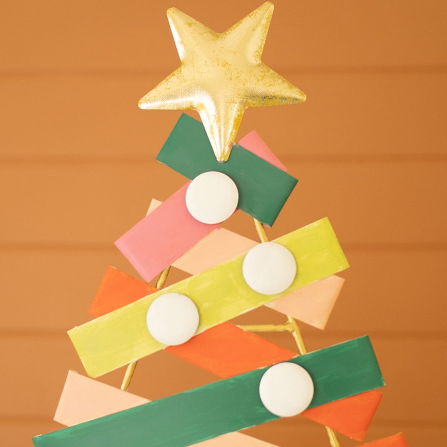 Painted Metal Christmas Tree Set of 2