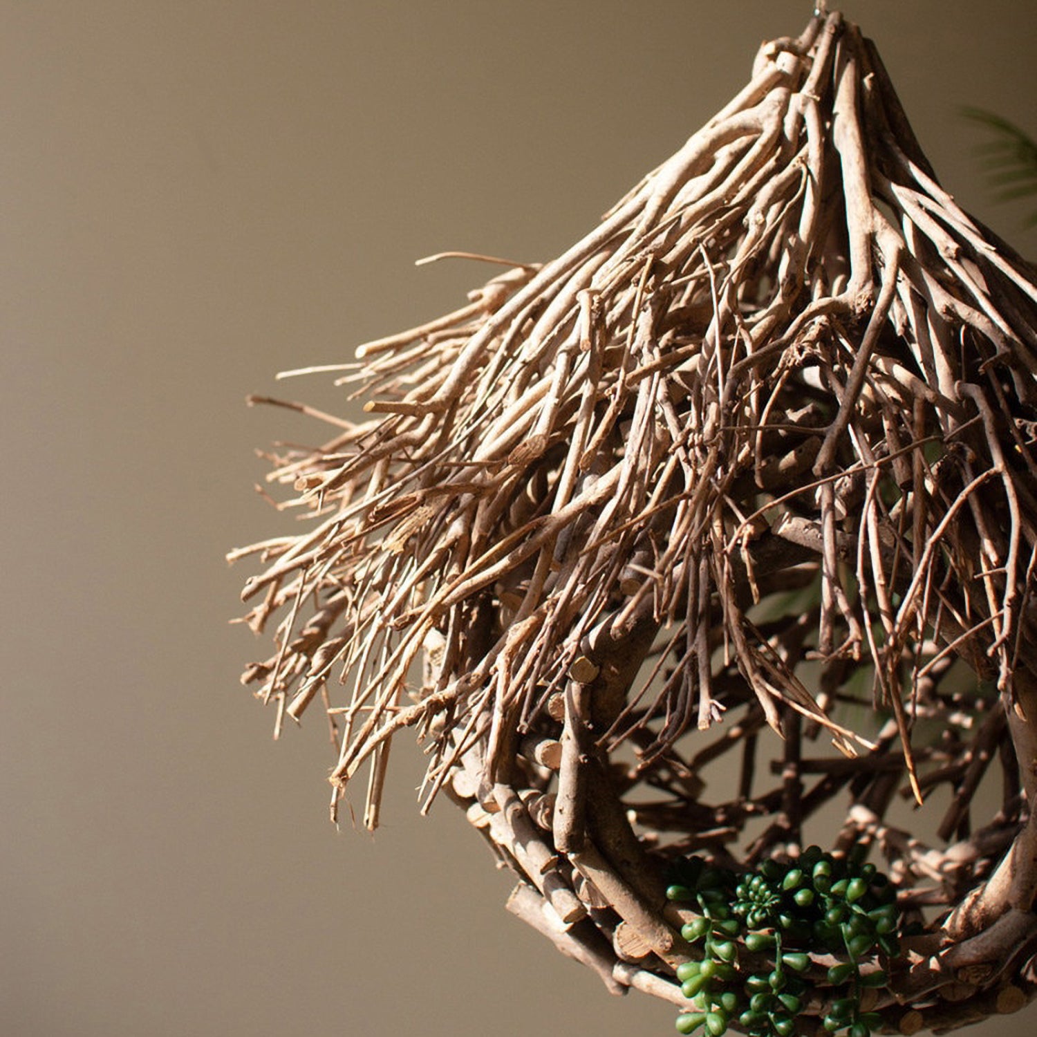 Hanging Tea Twig Bird House