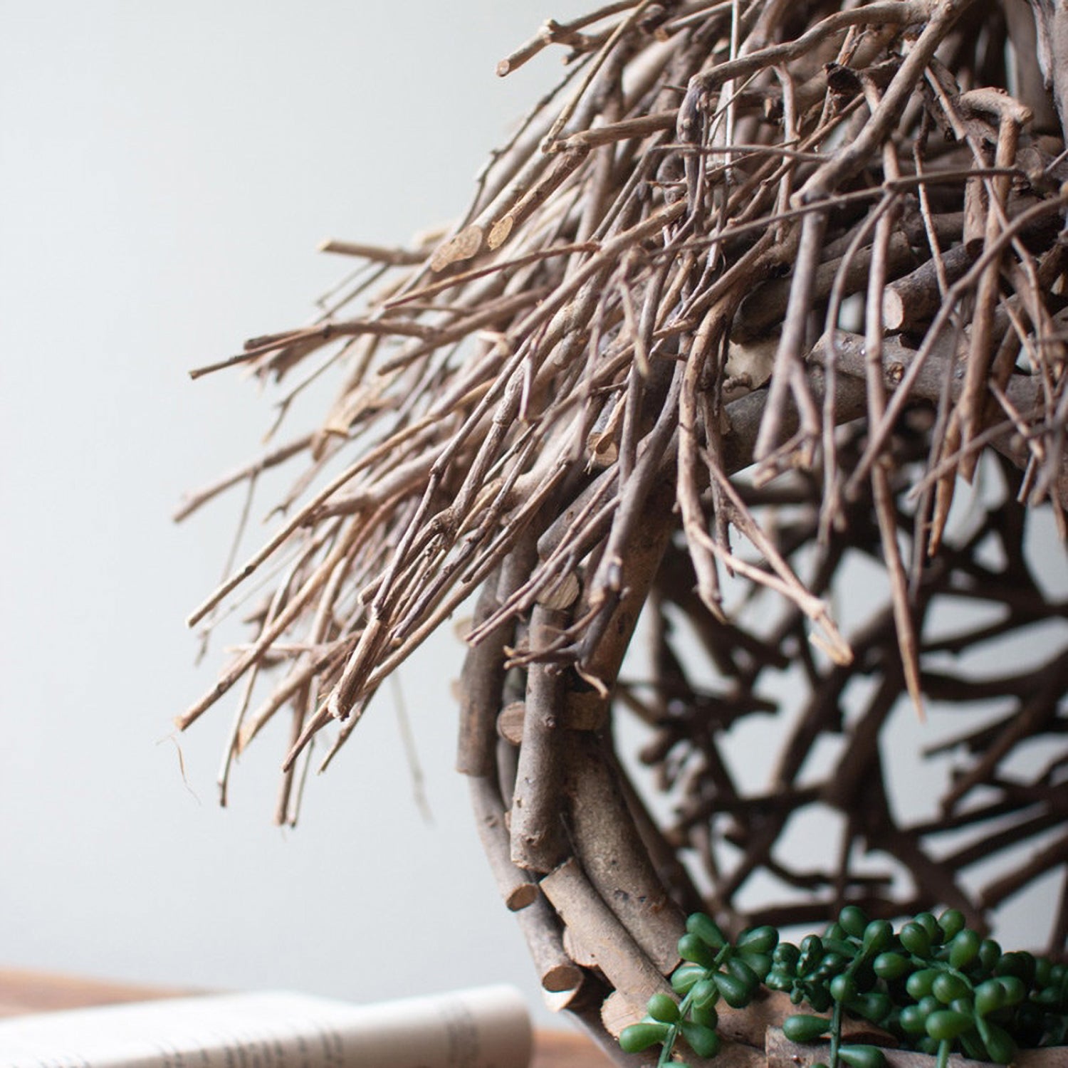 Hanging Tea Twig Bird House