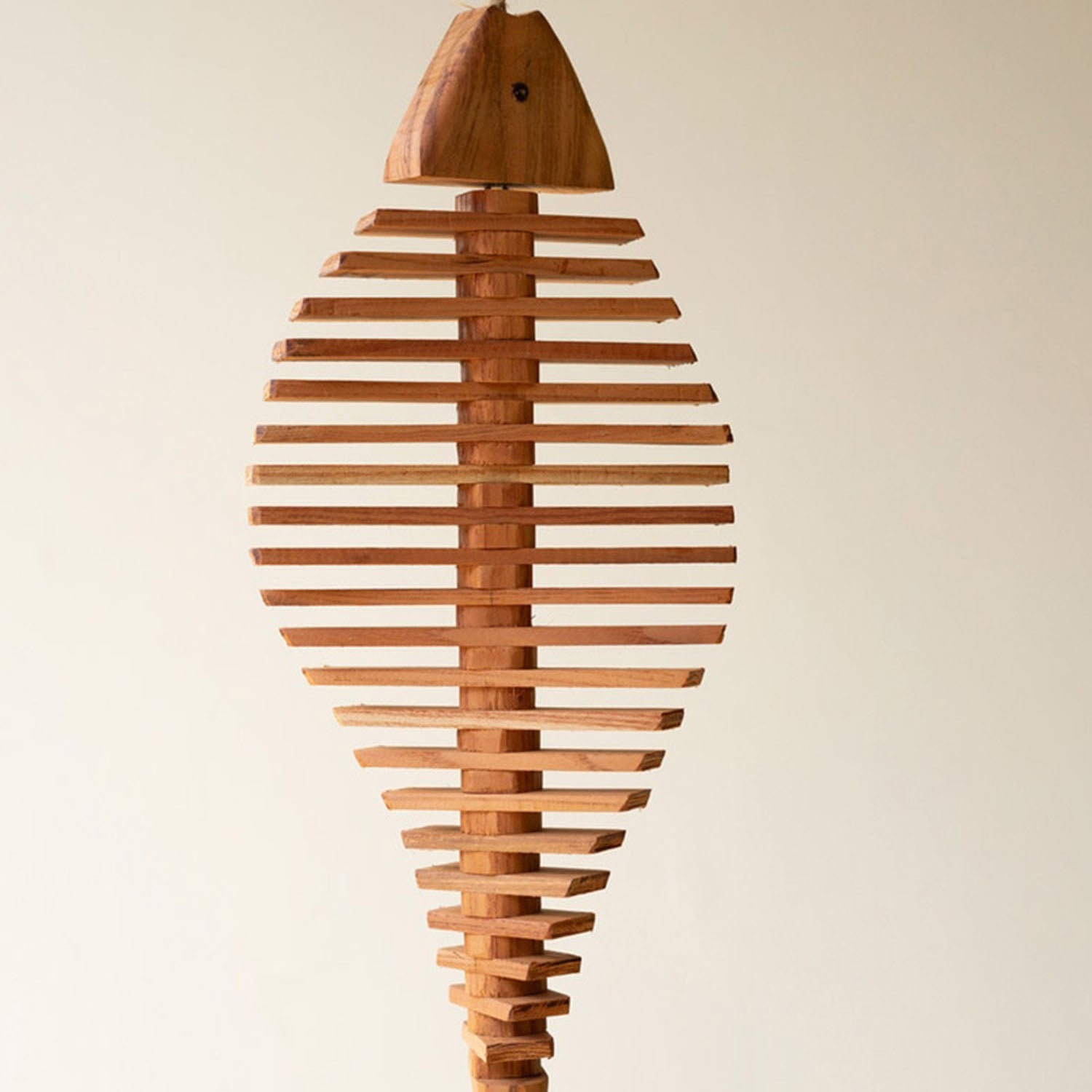 Hanging Wooden Fish Spinner