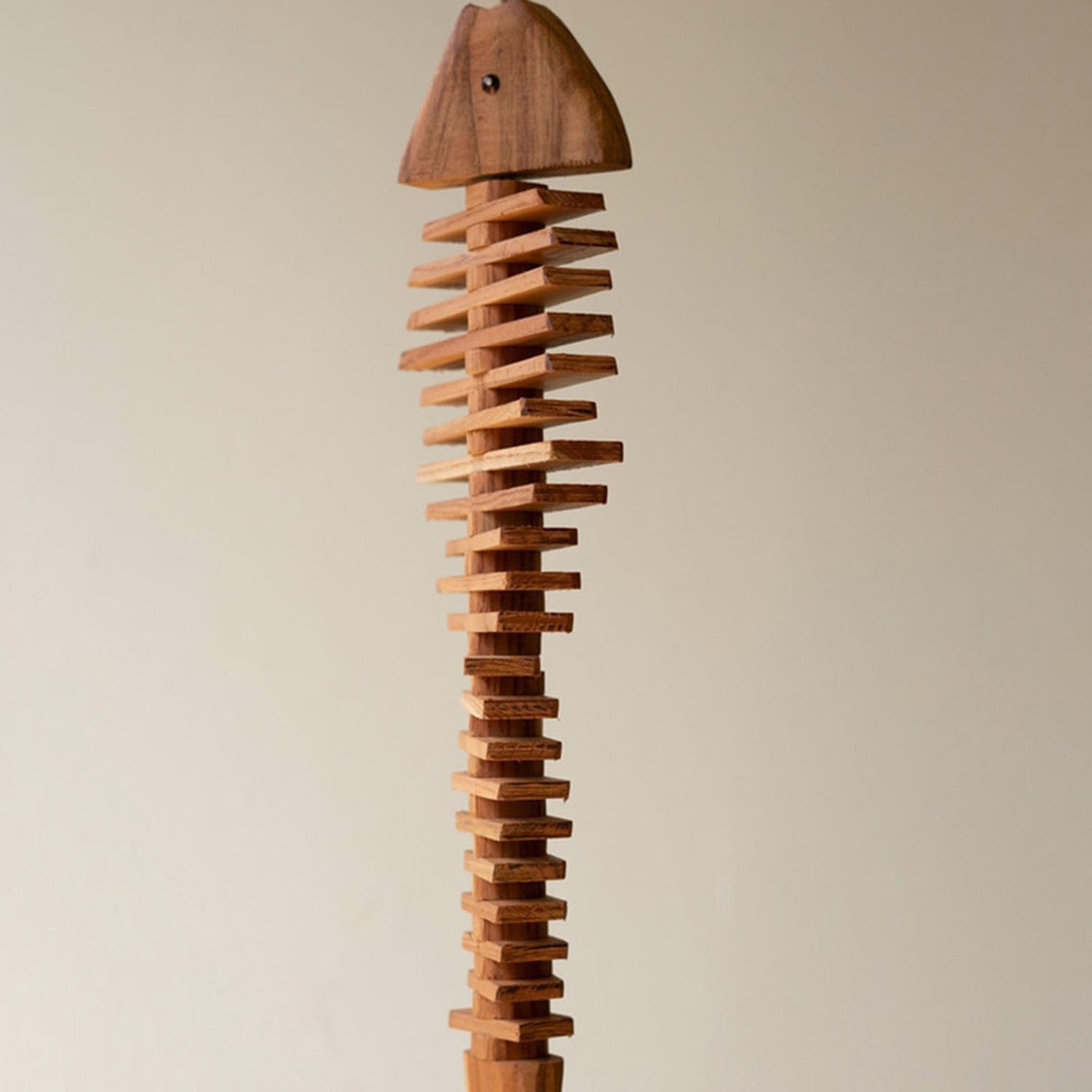 Hanging Wooden Fish Spinner