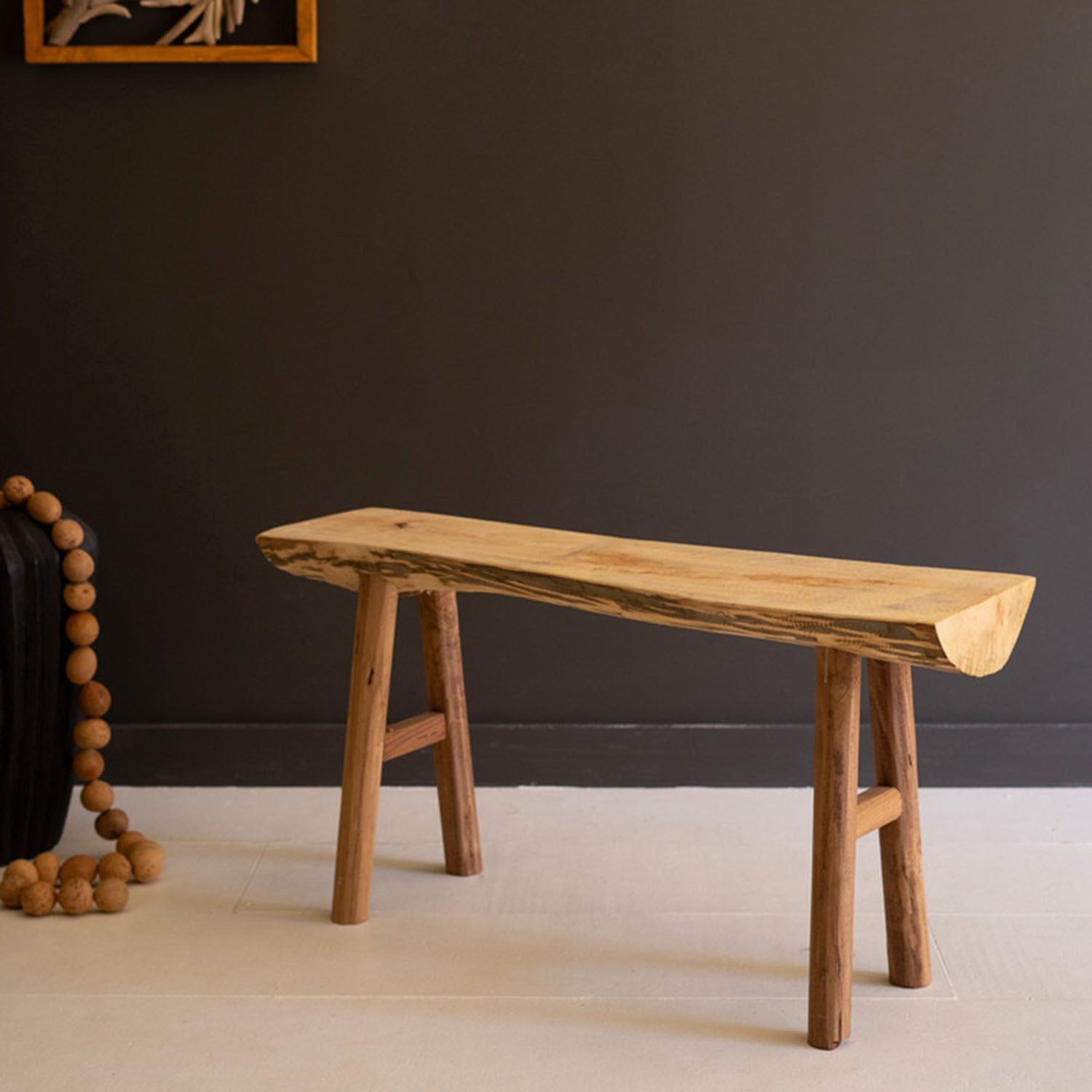 Rustic Tree Bench