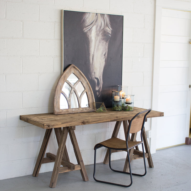 Saw Horse Console Table