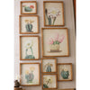 Cactus Flower Print Wall Art Set of 9
