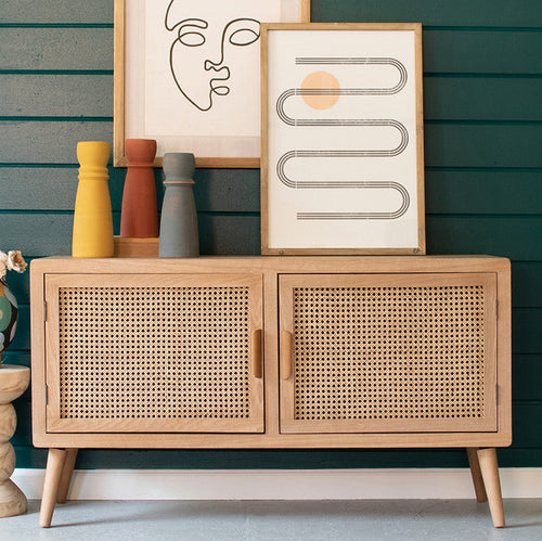 Woven Cane Sideboard