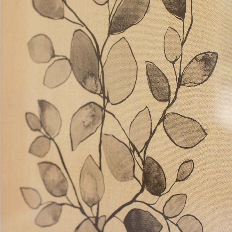 Black Leaf Print Framed Art Set of 2