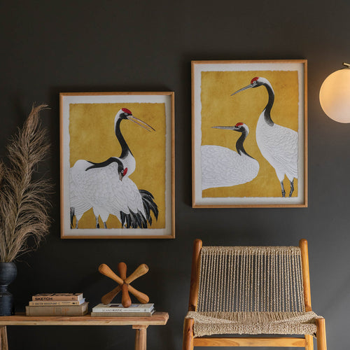 Herons Print Wall Art Set of 2