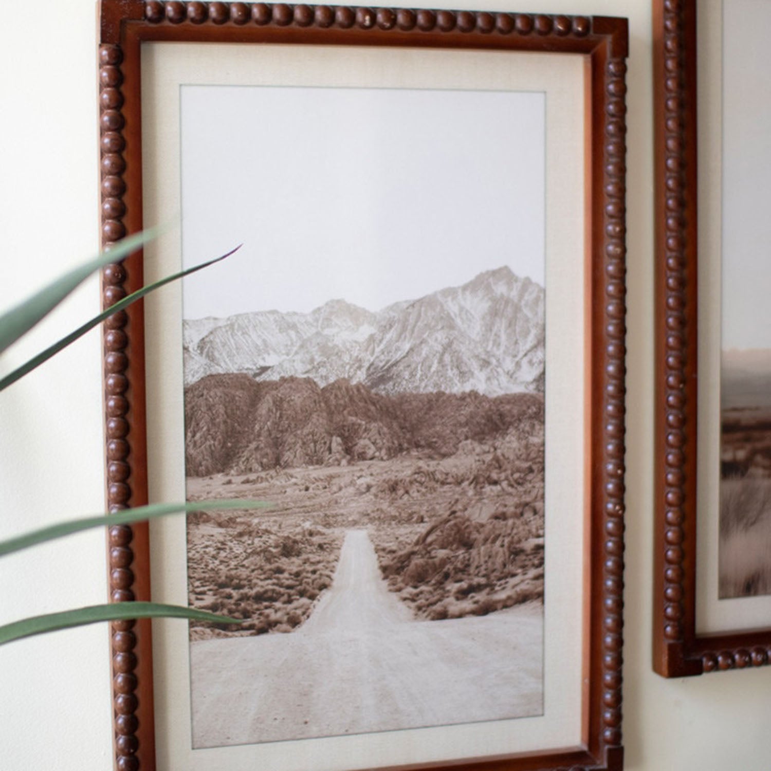 Cowboy & Horse Framed Artwork Set of 2