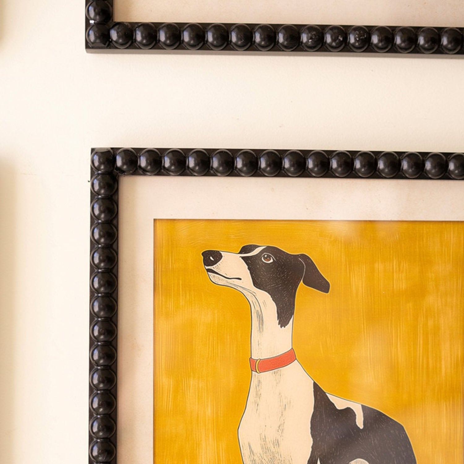 Hound Dog Framed Artwork Set of 4