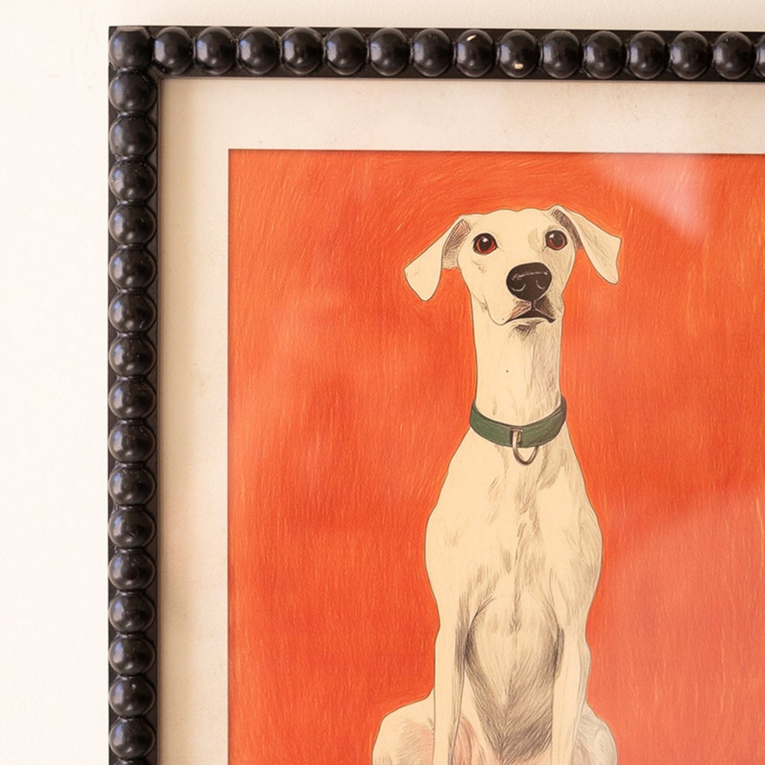 Hound Dog Framed Artwork Set of 4