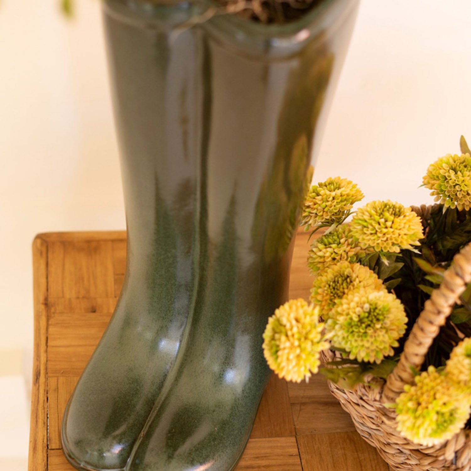 Green Boot Vase