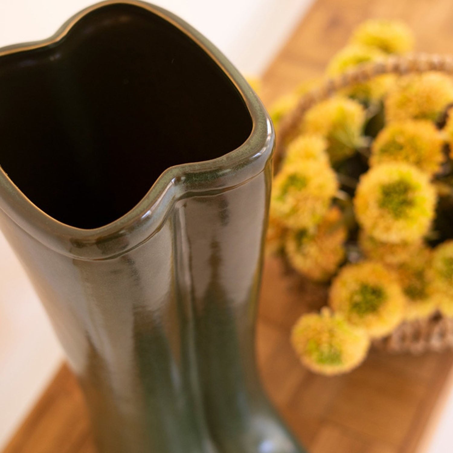 Green Boot Vase