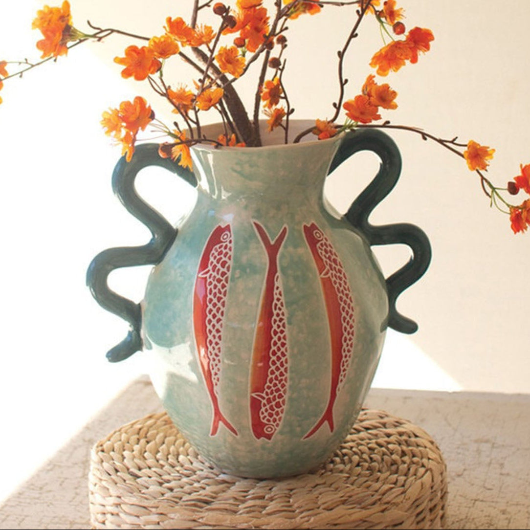 Colorful Fish Vase