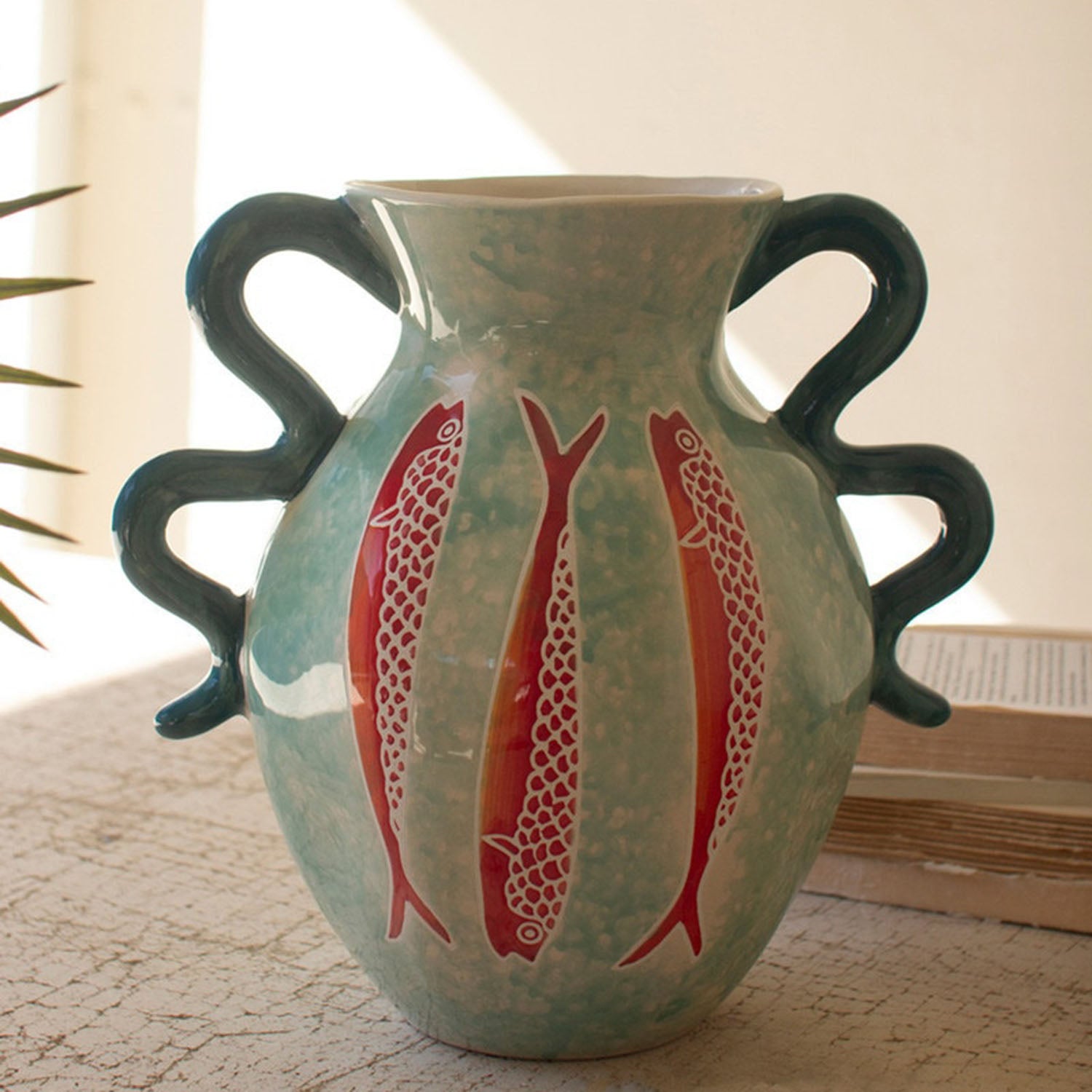 Colorful Fish Vase