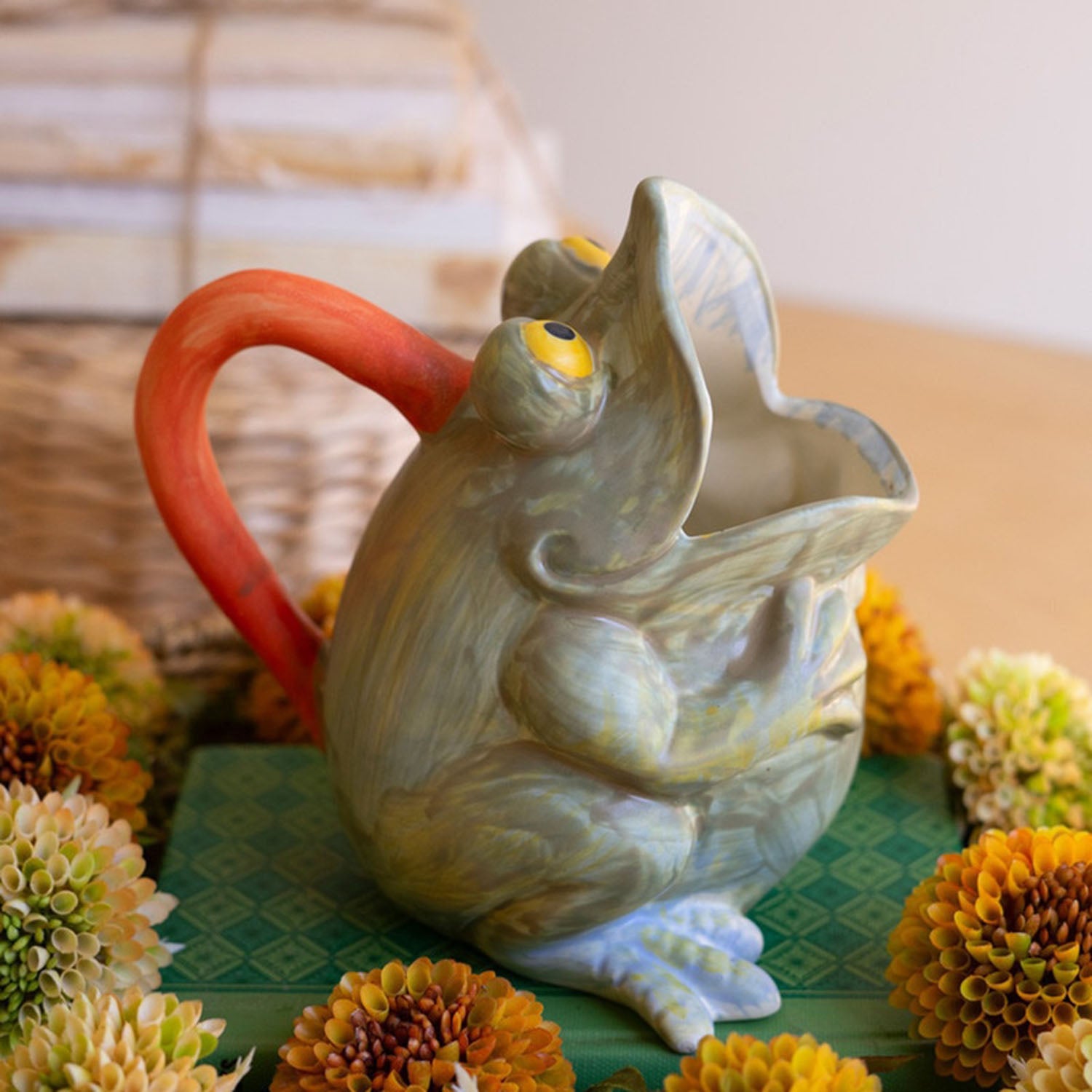 Frog Pitcher Vase