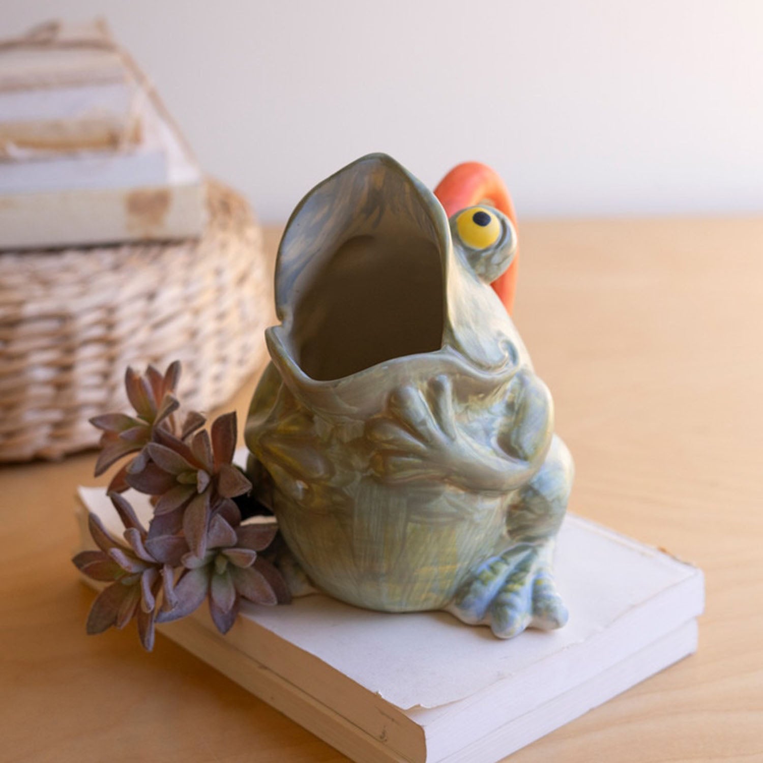 Frog Pitcher Vase