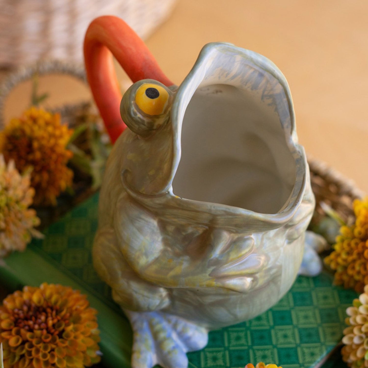 Frog Pitcher Vase