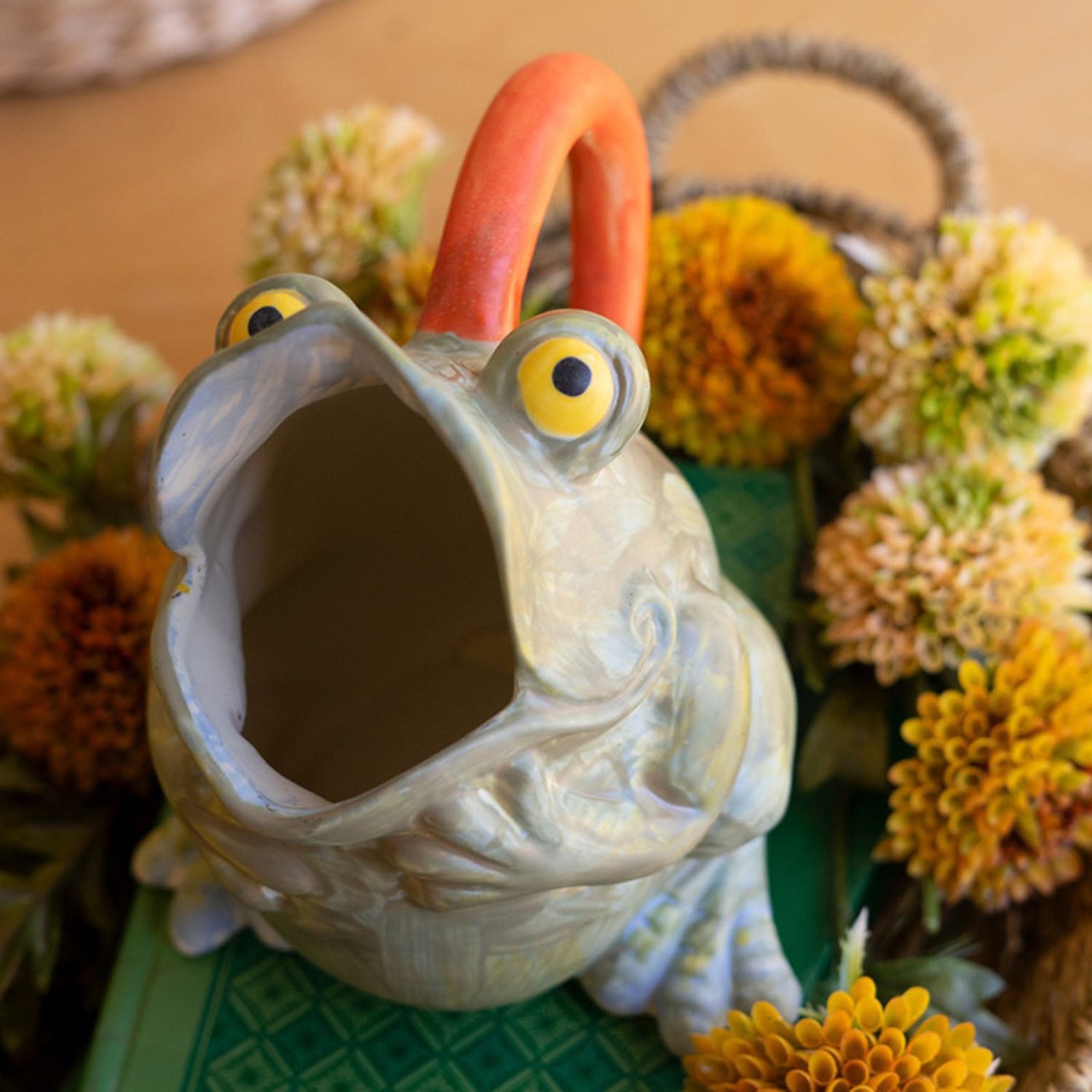 Frog Pitcher Vase