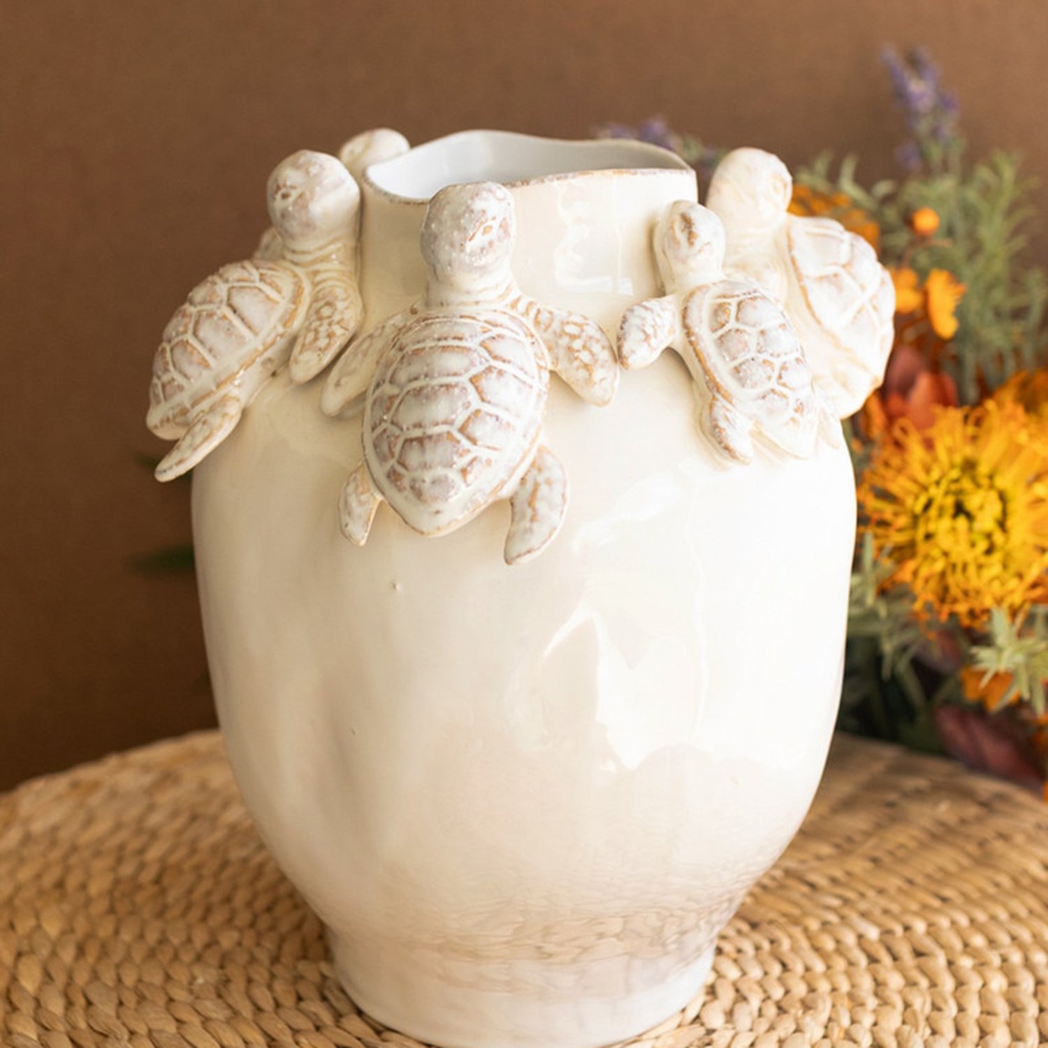 Ceramic Turtles Vase
