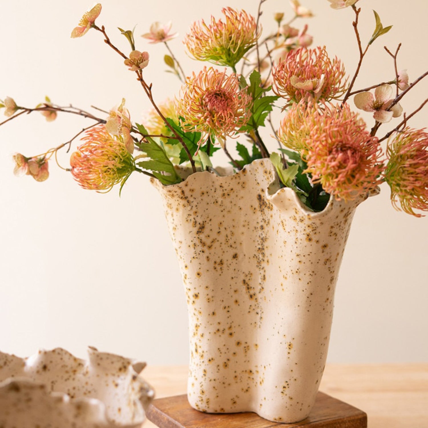Ceramic Rustic Edge Vase Set of 2