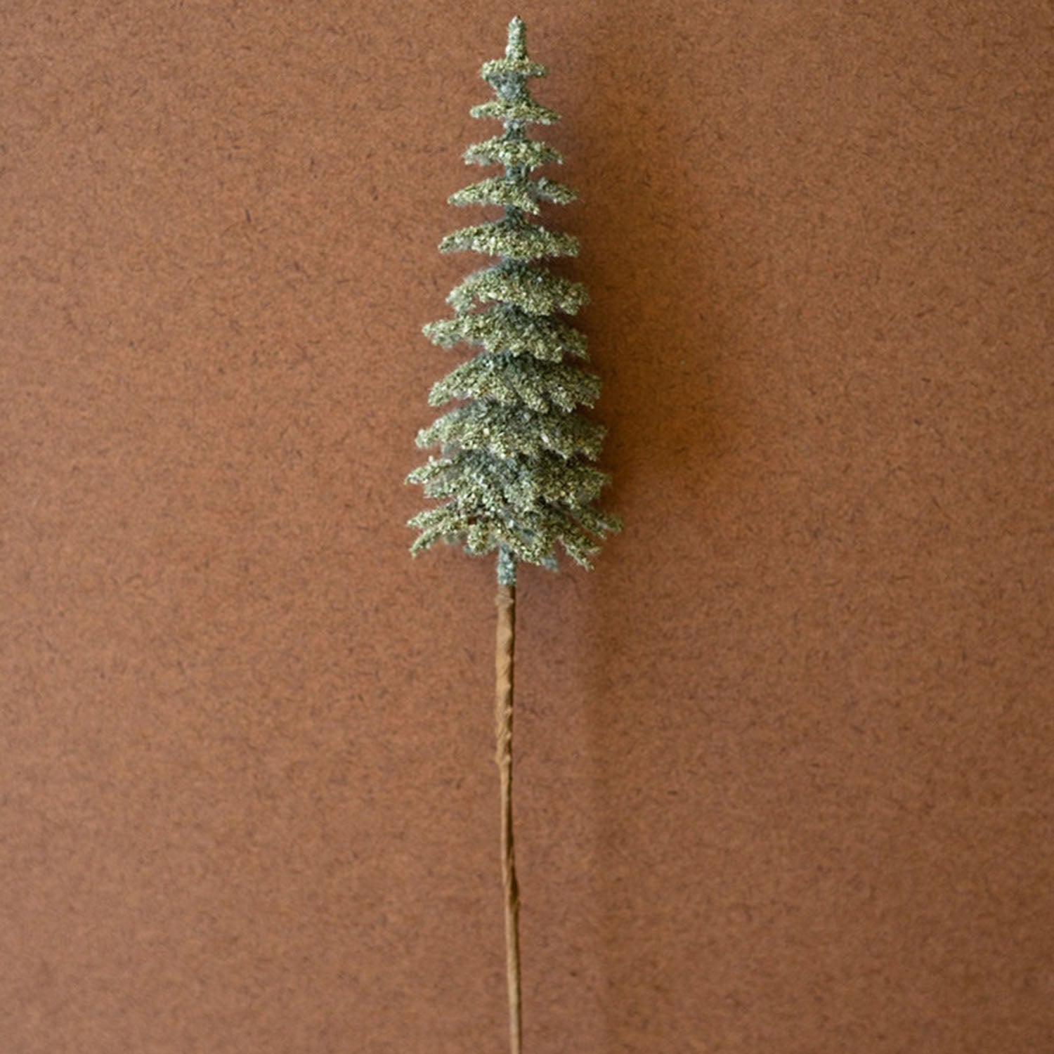 Mini Bottle Brush Trees on a Stem Set of 24