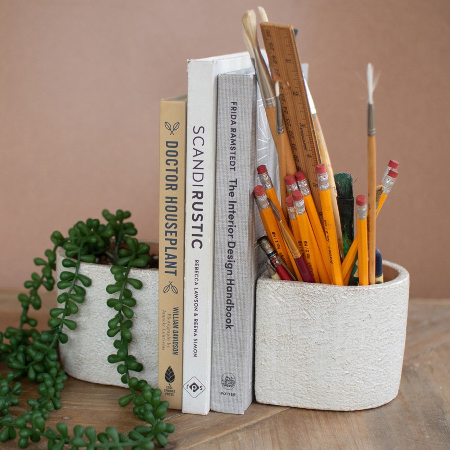Planter Bookend Set