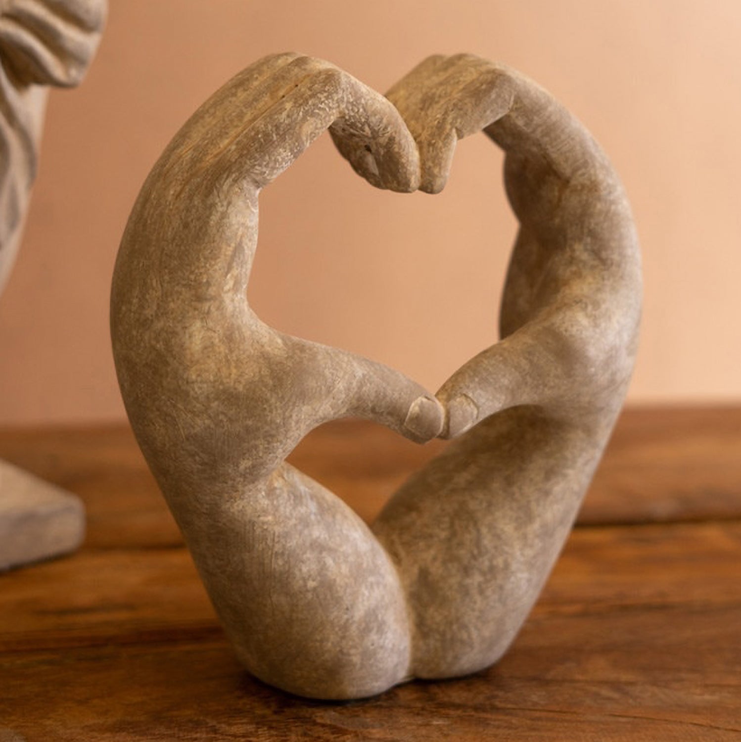 Heart Hands Sculpture