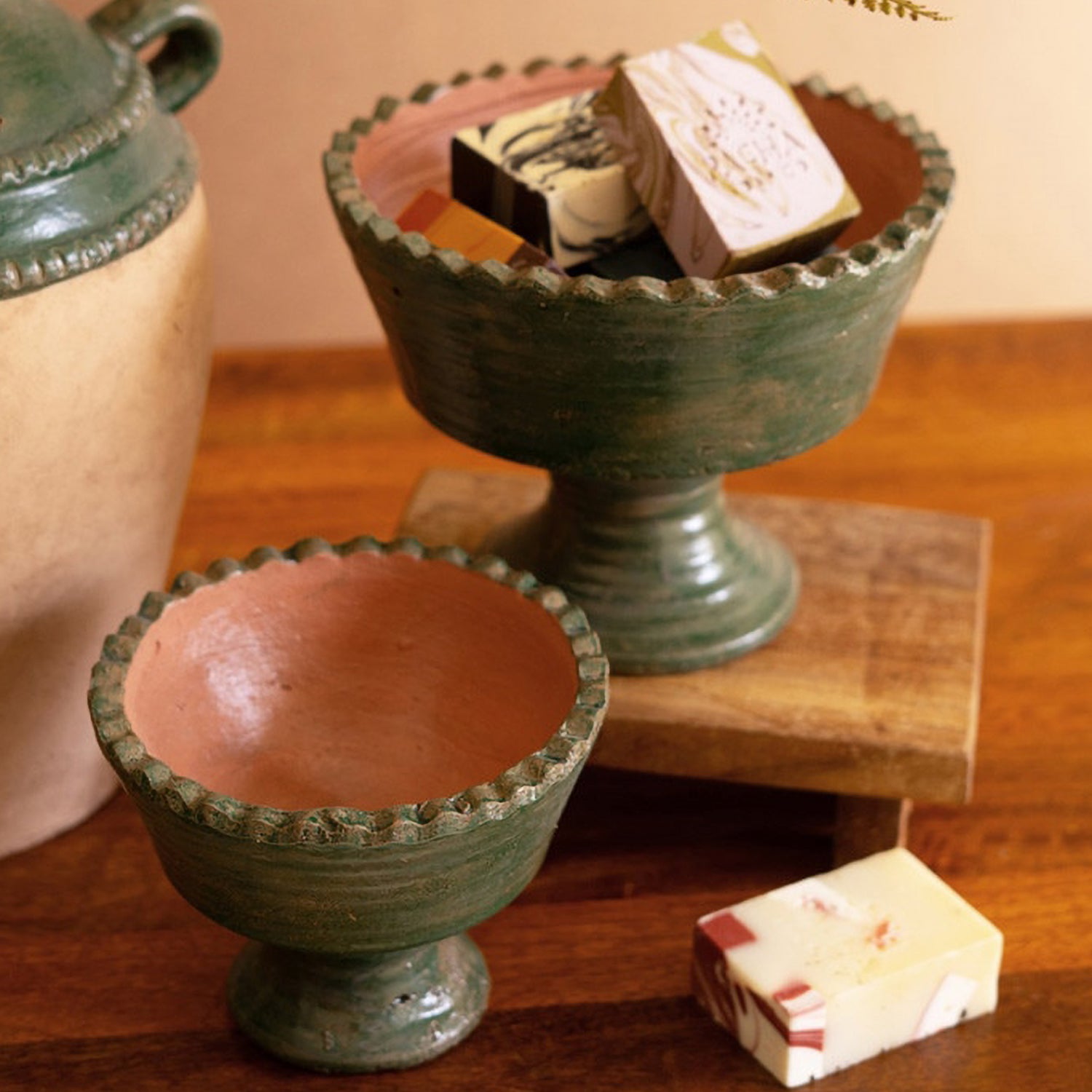 Clay Compote Set of 2