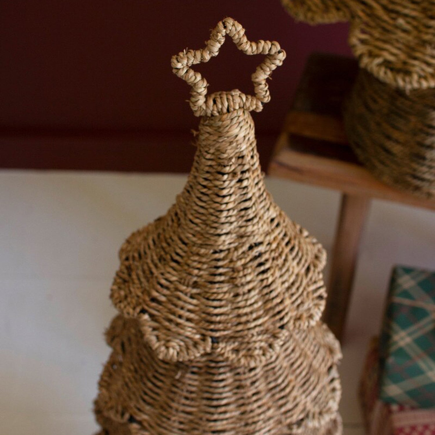 Woven Vine Christmas Tree Set of 2