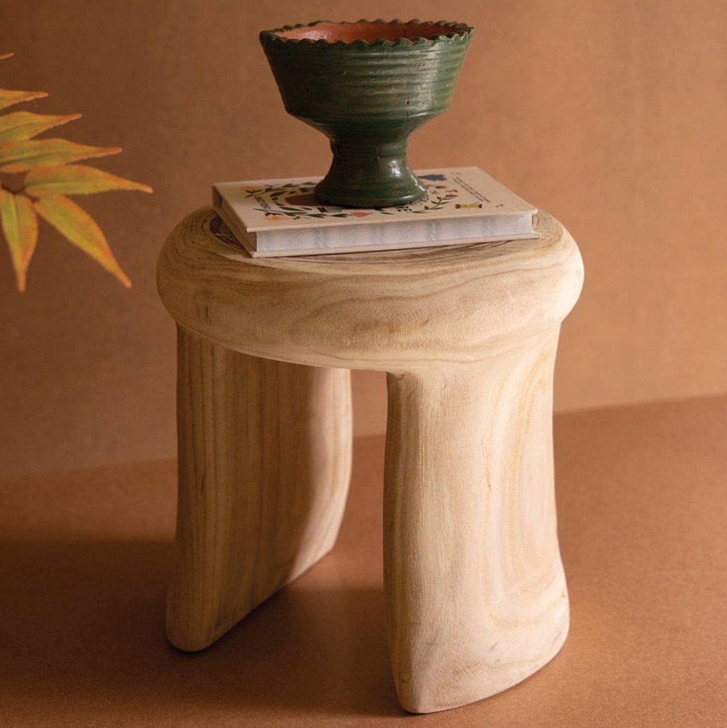 Carved Wood Stool