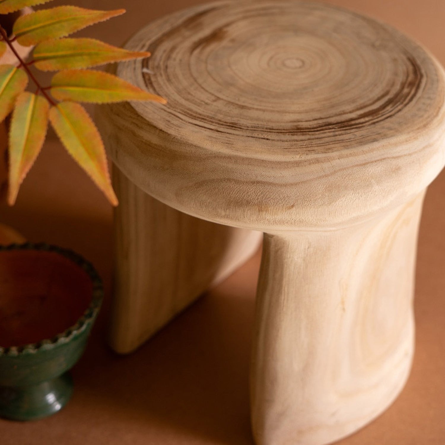 Carved Wood Stool