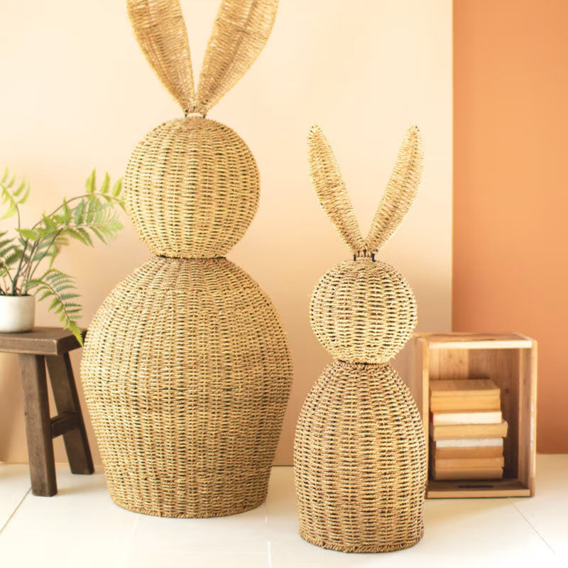 Giant Woven Vine Rabbit Set of 2