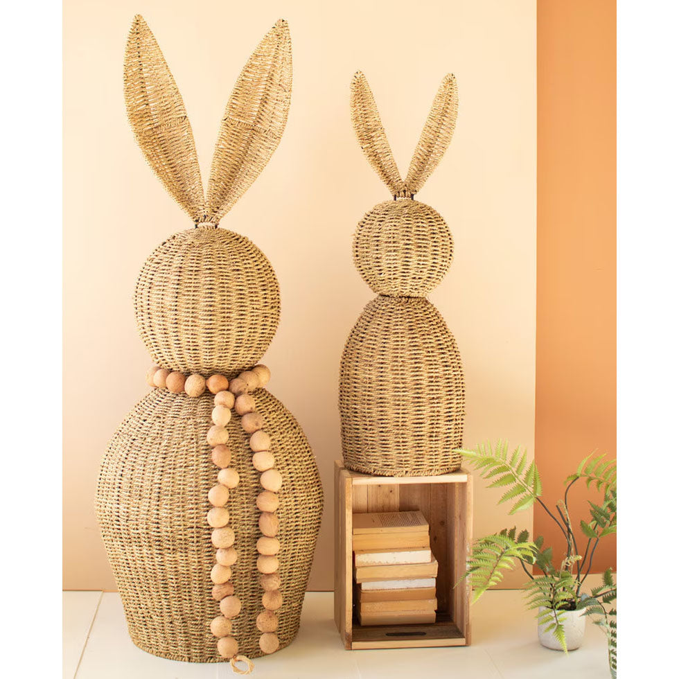 Giant Woven Vine Rabbit Set of 2
