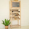 Tall Wooden Wine Cabinet