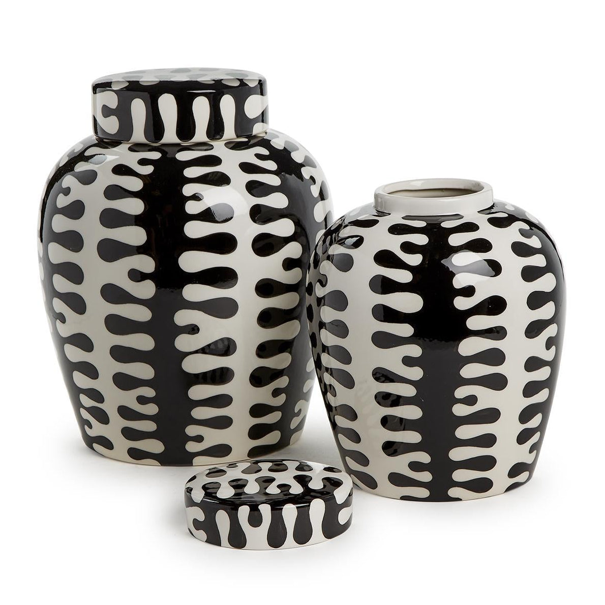 Jigsaw Rounded Jar Set of 2