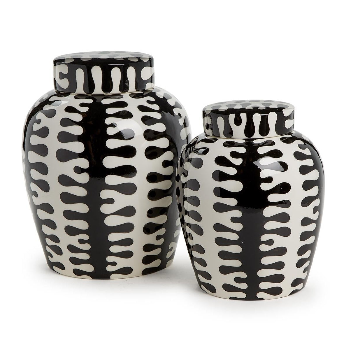 Jigsaw Rounded Jar Set of 2