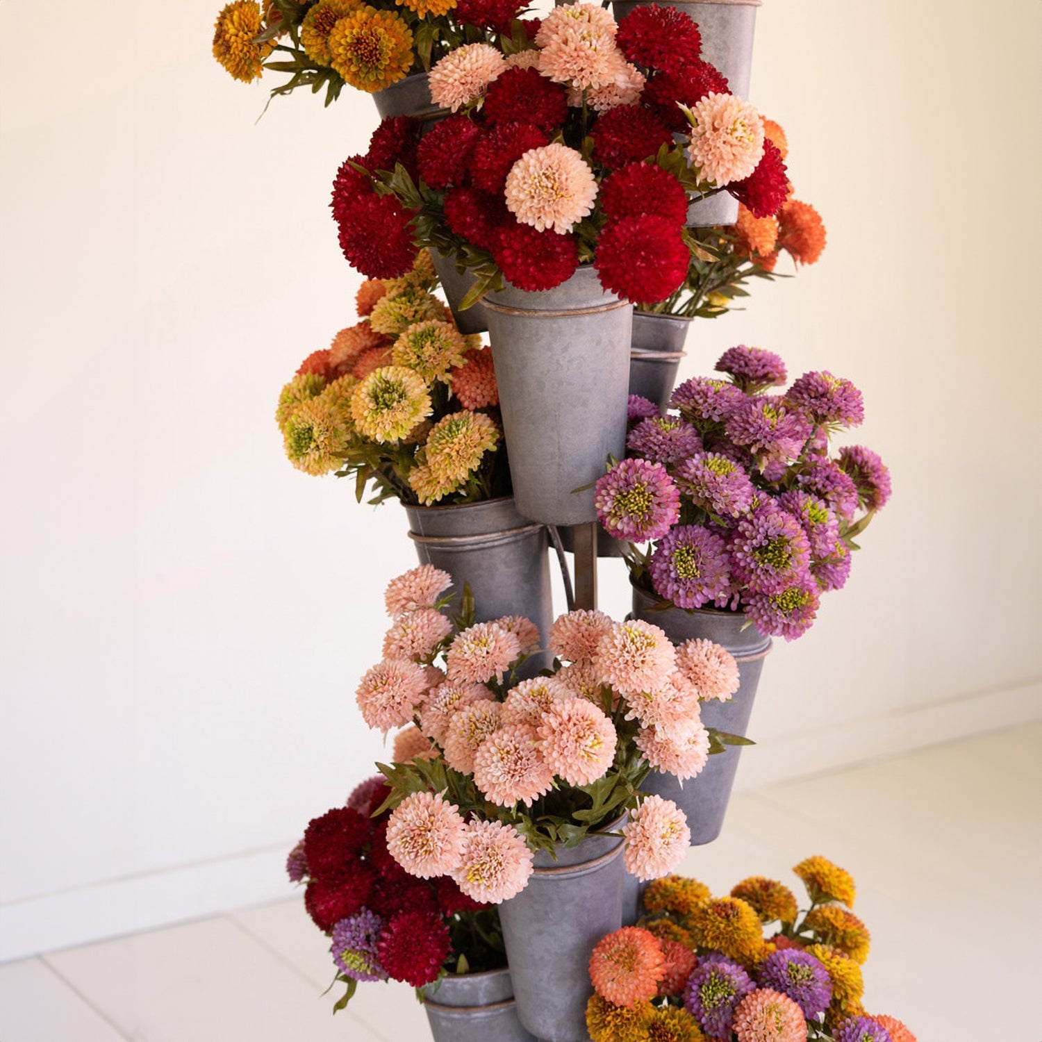 French Pot Flower Tower – Metal | Paynes Gray