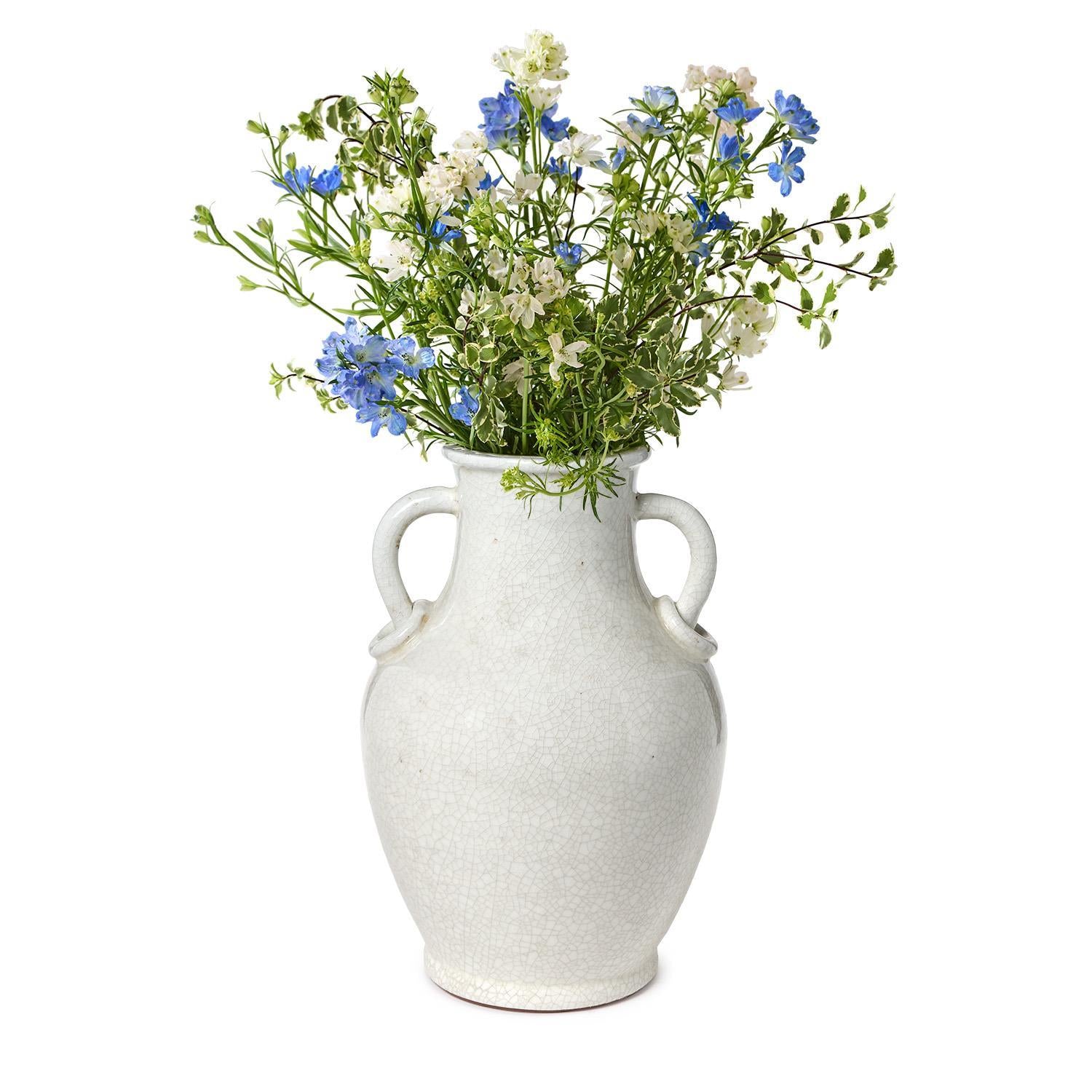 Crackle Two Handles Urn