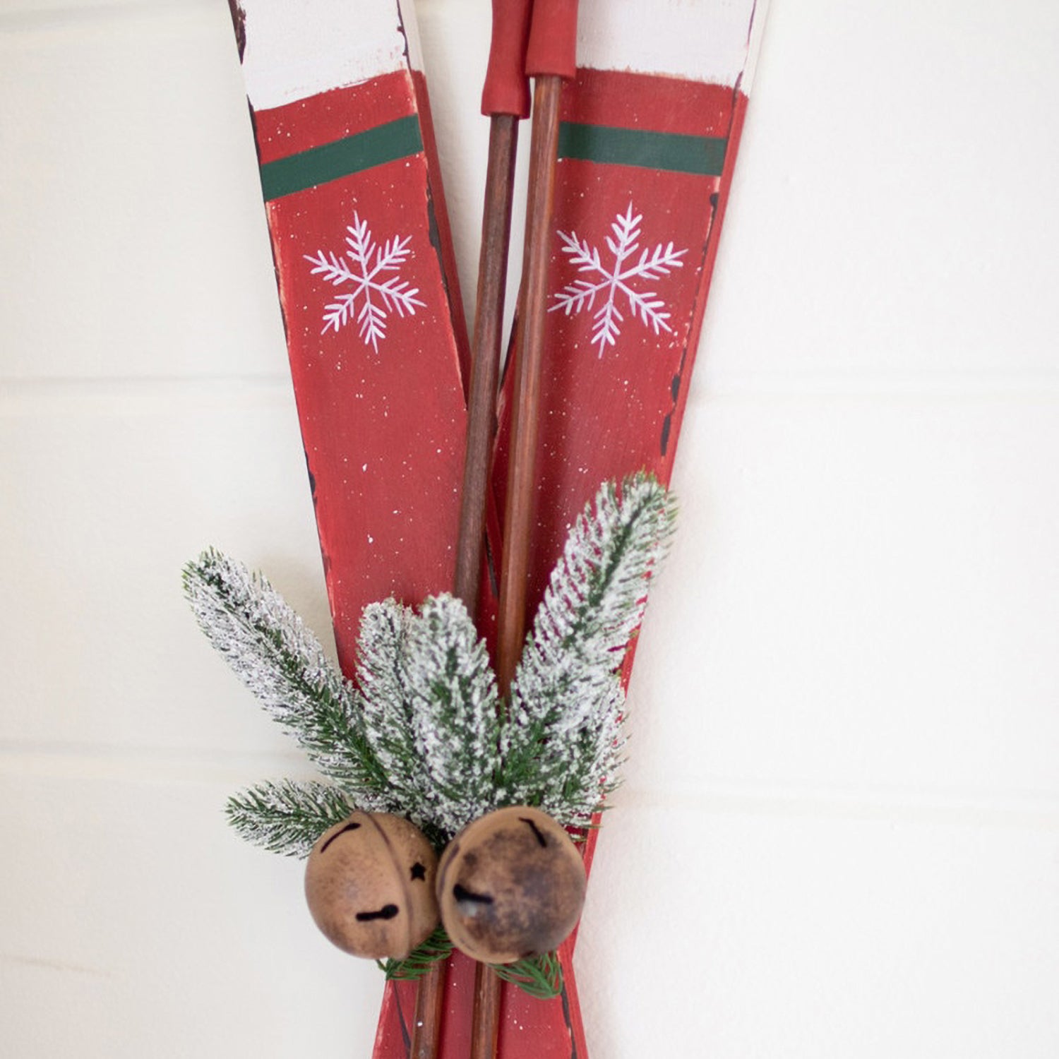 Wooden Skis Wall Hanging