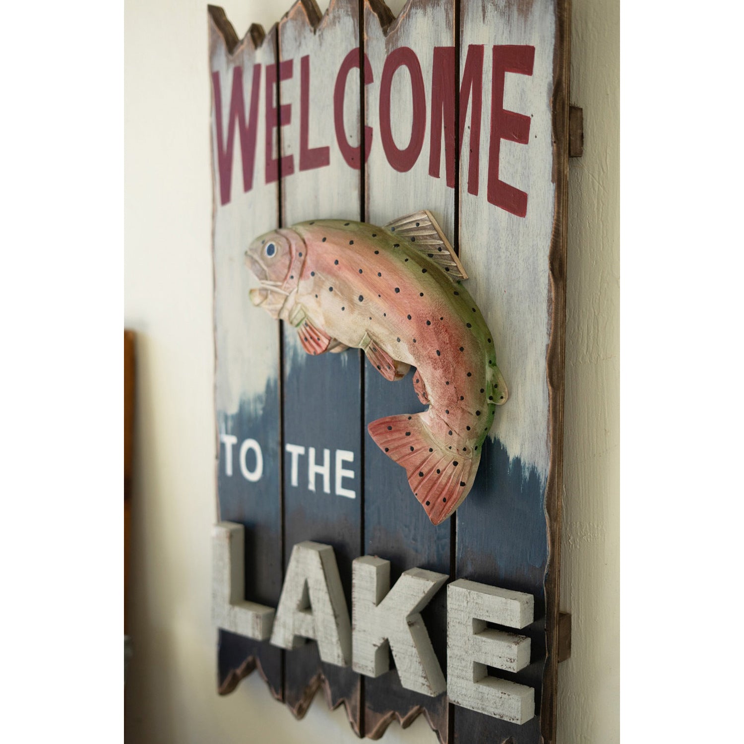 Welcome To The Lake  Wall Sign