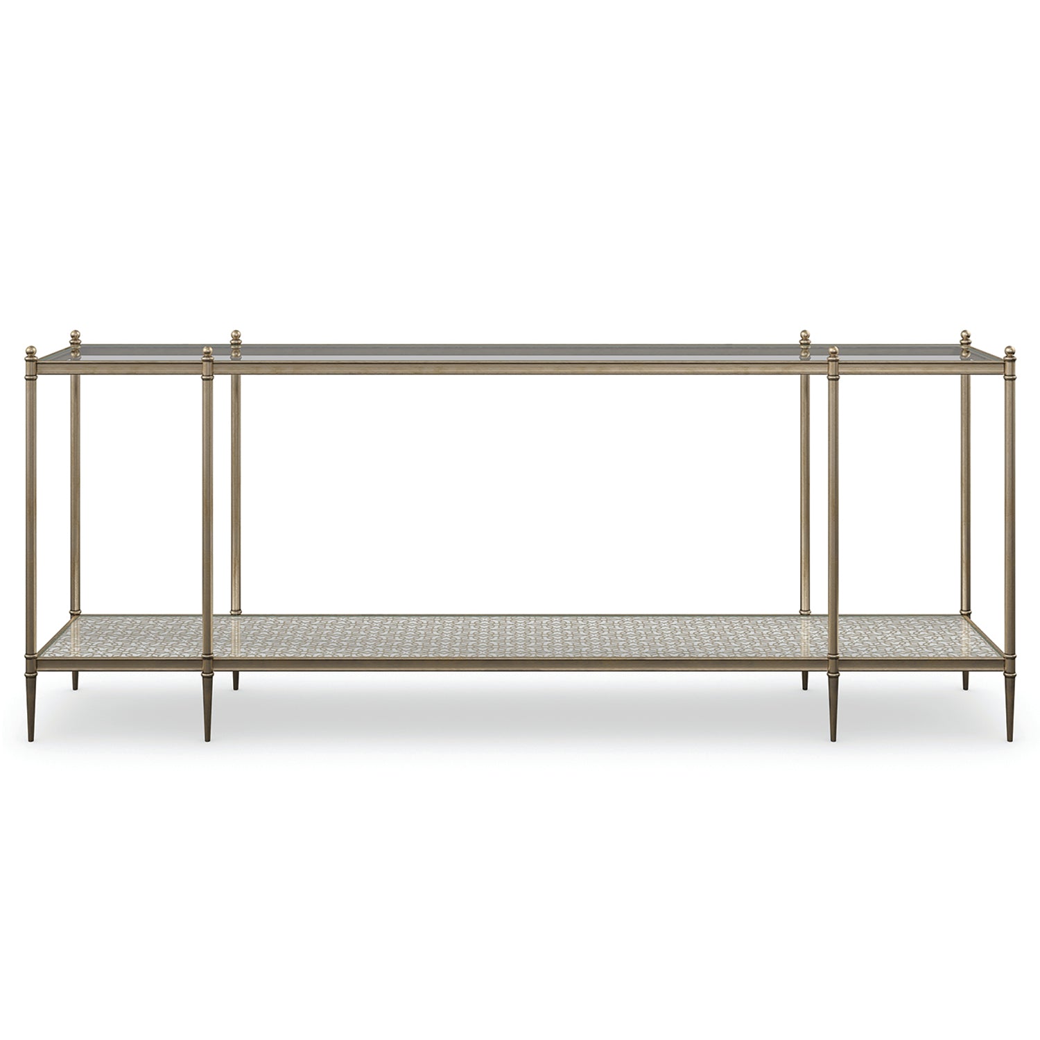 Caracole Perfection New Gold Console Table