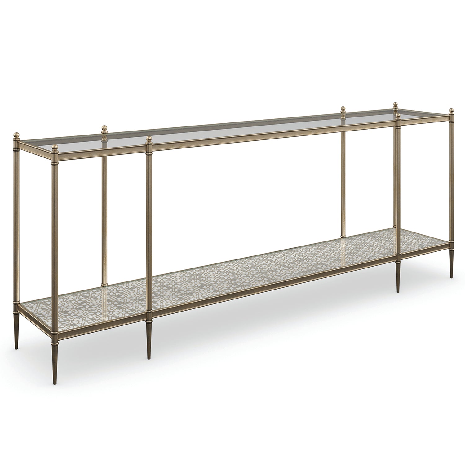 Caracole Perfection New Gold Console Table