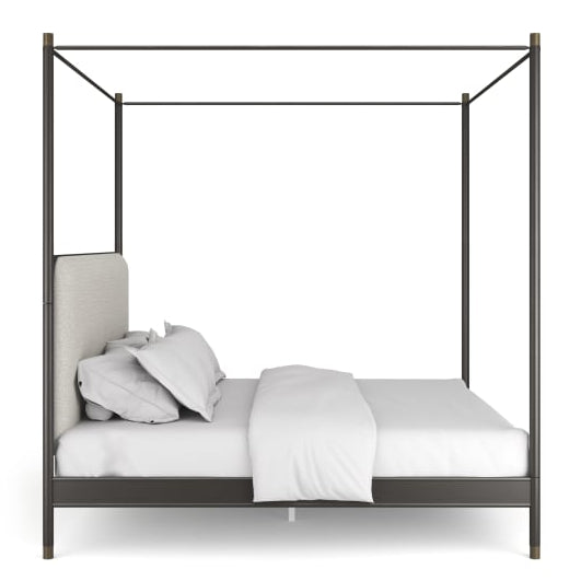 Caracole Campaign King Bed With Canopy