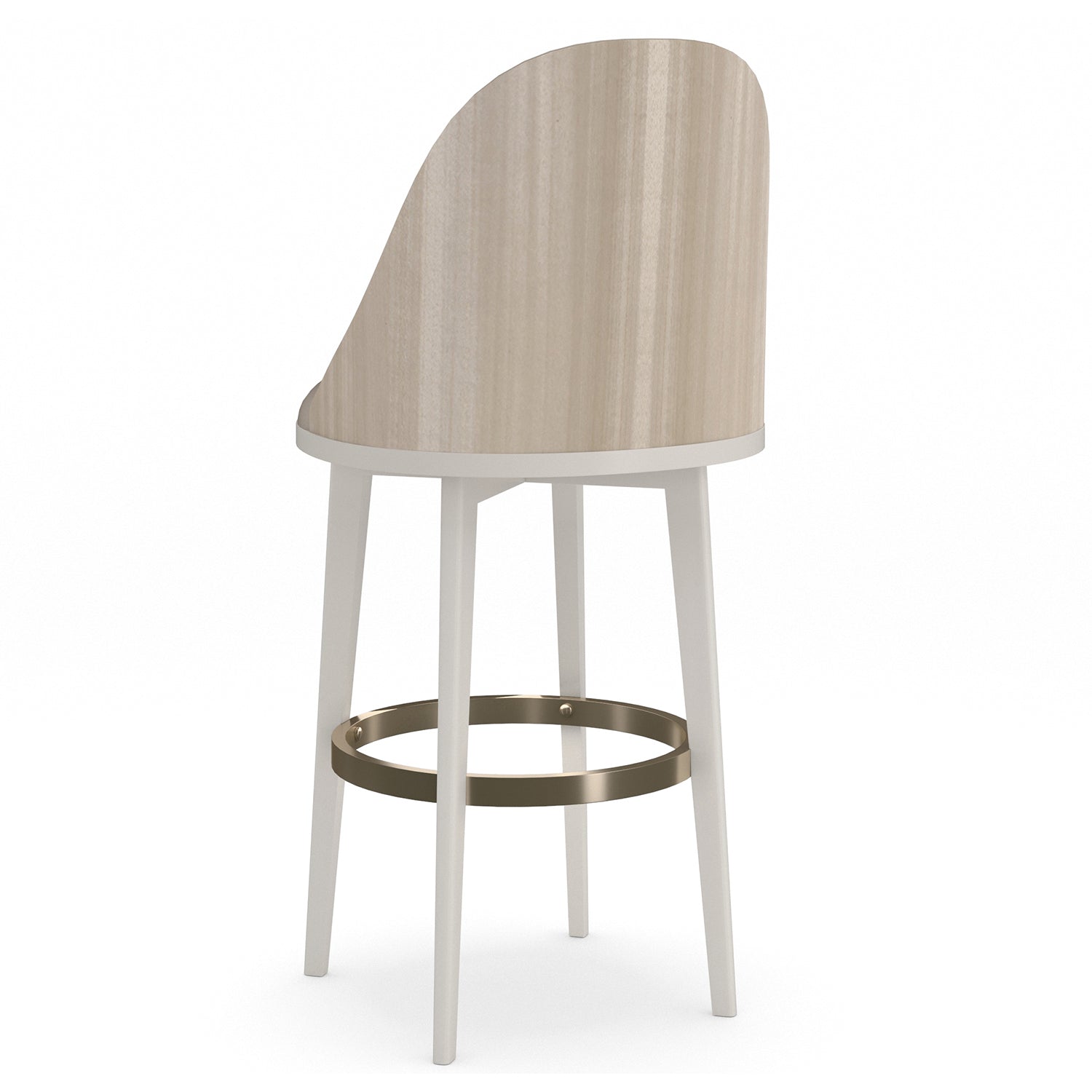 Caracole Another Round Almond Bar Stool