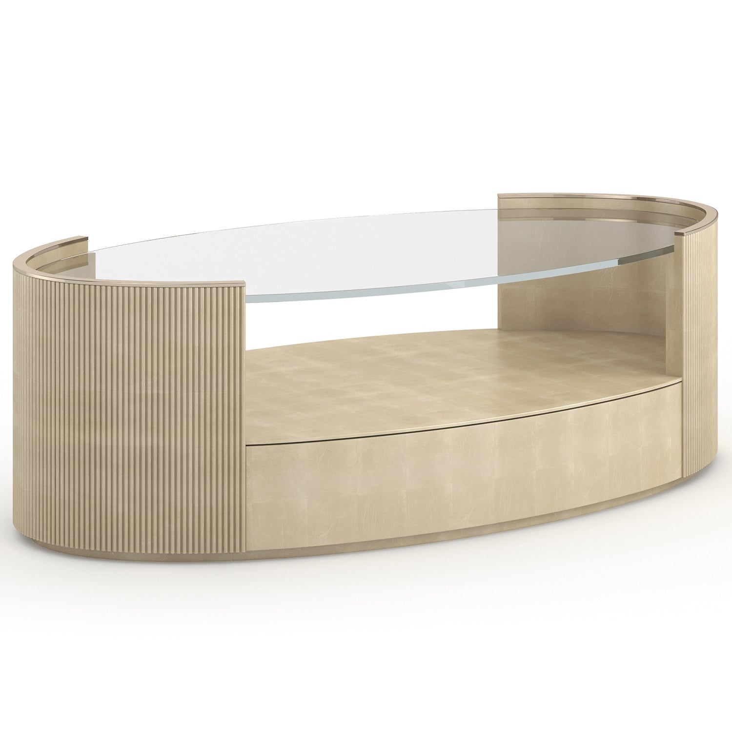 Caracole Love Oval Cocktail Table