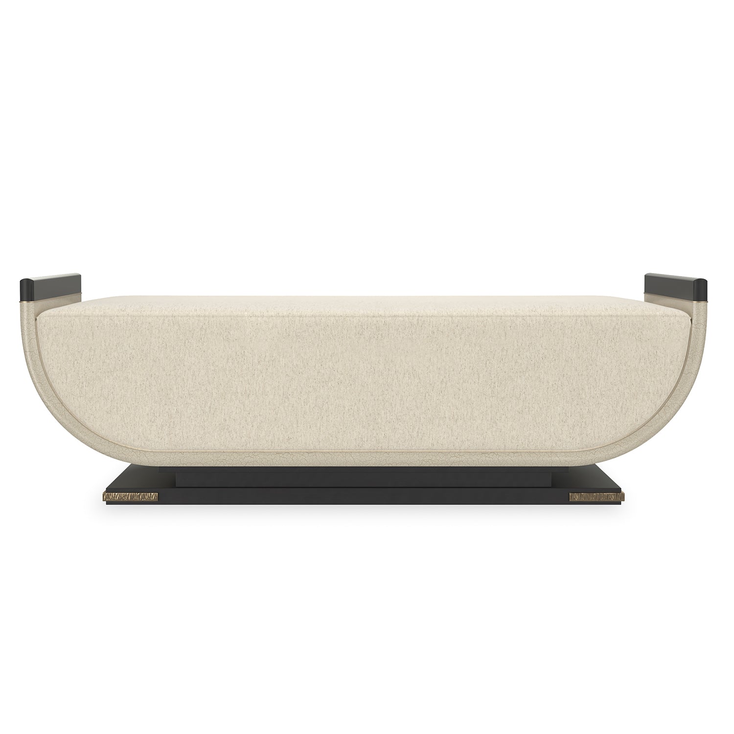 Caracole Crete Bench styled in a luxury interior