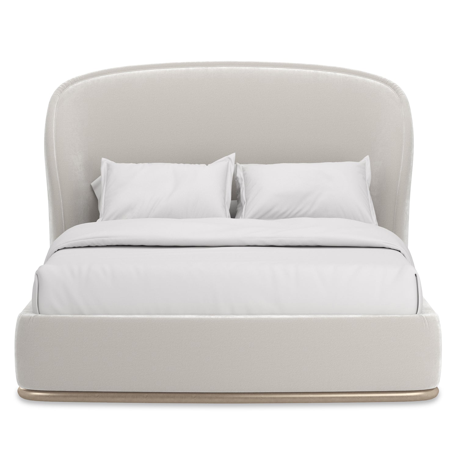 Opal Bed detail showing Birch and Alabaster finish