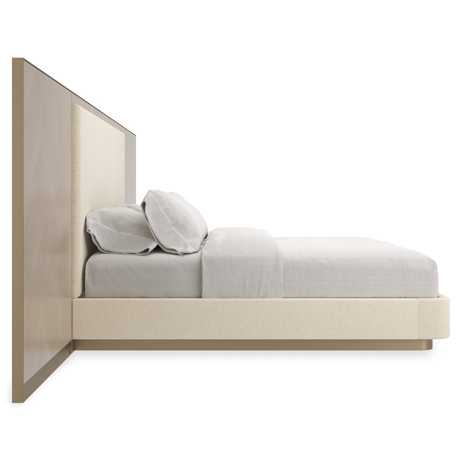 Caracole Anthology Winged Bed angled view