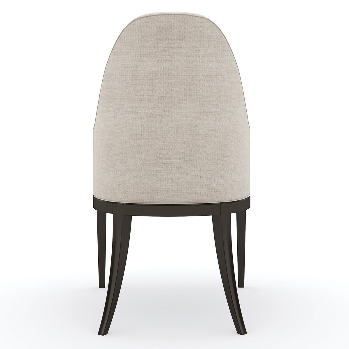 Caracole Natural Choice Arm Chair Set of 2 in Dark Chocolate, side profile